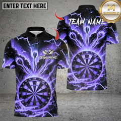 Maxcorners Lightning Dartboard Design ,Custom Team Shirt for Men, Gift for Darts Players