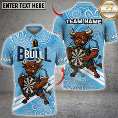 Maxcorners Darts Bull Power Multicolor Customized Name, Team Name 3D Shirt
