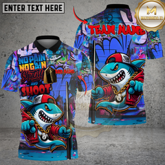 Maxcorners Billiards 8 Ball Shark Graffiti Shut Up And Shoot Personalized Name, Team Name Unisex Shirt (4 Colors)