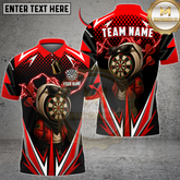Maxcorners Darts Lightning Dartboard Character Multicolor Customized Name, Team Name 3D Shirts