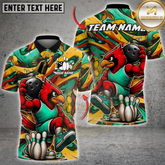Maxcorners Bowling Cardinal Warrior Multicolor Customized Name, Team Name 3D Shirt