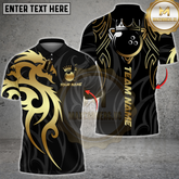 Maxcorners Bowling Sport Dragon Tribal Crown Multicolor Customized Name, Team Name 3D Shirts