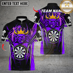 Maxcorners Fire Bull Darts Design Multicolor Customized Name, Team Name 3D Shirts
