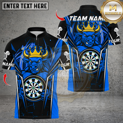 Maxcorners Fire Bull Darts Design Multicolor Customized Name, Team Name 3D Shirts