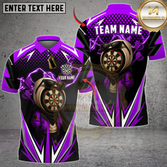 Maxcorners Darts Lightning Dartboard Character Multicolor Customized Name, Team Name 3D Shirts