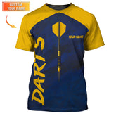 Maxcorners Personalized Dart Shirt, Darts Jersey With Custom Name, Gift For Dart Players LM0509
