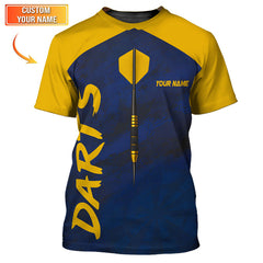 Maxcorners Personalized Dart Shirt, Darts Jersey With Custom Name, Gift For Dart Players LM0509