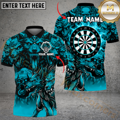 Maxcorners Darts Hell Cerberus Multicolor Options Personalized Name, Team Name 3D Shirt