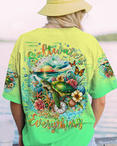 Maxcorners Saltwater Heals Everything Compass Turtle All Over Print LM2101