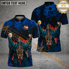 Maxcorners Ball 8, Ball 9 Praise The Hell Billiard Jersey Multicolor Options Personalized Name, Team Name 3D Polo Shirt