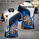 Maxcorners Darts Flame Dartboard Strike Multicolor Options Personalized Name, Team Name 3D Shirt (4 Colors)