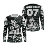 Maxcorners Camo Downhill MTB Cycling Customize Name 3D Shirts