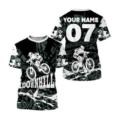 Maxcorners Camo Downhill MTB Cycling Customize Name 3D Shirts