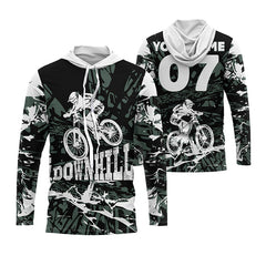 Maxcorners Camo Downhill MTB Cycling Customize Name 3D Shirts