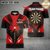 Maxcorners Darts Lightning Sport Dartboard Multicolor Customized Name, Team Name 3D Shirts