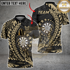 Maxcorners Darts Tribal Multicolor Customized Name, Team Name 3D Shirts