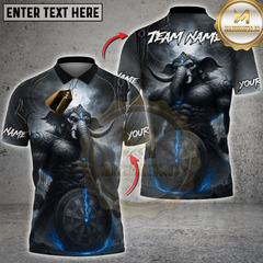 Maxcorners Darts War Elephant Electric Multicolor Customized Name, Team Name 3D Shirts