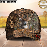 Maxcorners Personalized Wild Buck Camo Ver2 Hunting 3D Cap, Perfect Gift for Hunter