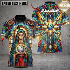 Maxcorners Bowling Blessed Strike Maria Personalized Name 3D Unisex Shirt