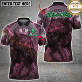 Maxcorners Darts Shirt Nordic Wolf Runes Thunder Theme Personalized Name, Team Name 3D Shirt (4 Colors)