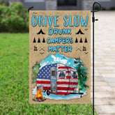 Maxcorners Camping Happy American US Flag VT28