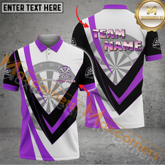 Maxcorners Darts Dartboard Classic Mutilcolor Options Personalized Name, Team Name 3D Polo Shirt
