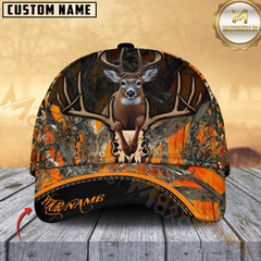 Maxcorners Deer Skull Hunting Camo Cap Multicolor Personalized Cap