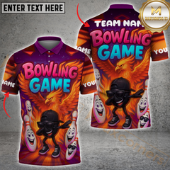 Maxcorners Bowling Phoenix Flame Multicolor Customized Name, Team Name 3D Shirts