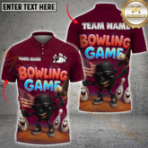 Maxcorners Bowling Eagle Patriotic USA Flag Multicolor Customized Name, Team Name 3D Shirts