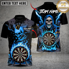 Maxcorners Death Mark Darts Multicolor Customized Name, Team Name 3D Shirts