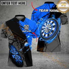Maxcorners Flying Arrow Darts Jersey Multicolor Option Customized Name, Team Name 3D Polo Shirt
