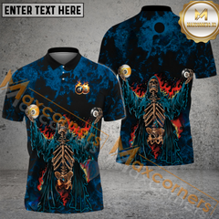 Maxcorners Ball 8, Ball 9 Praise The Hell Billiard Jersey Multicolor Options Personalized Name, Team Name 3D Polo Shirt