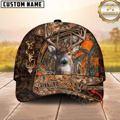 Maxcorners Personalized Wild Buck Camo Ver2 Hunting 3D Cap, Perfect Gift for Hunter
