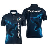 Maxcorners Custom Wolf Bowling Jersey for Men Polo & 1/4 Zip Bowling Team Shirts Bowling League MT1511