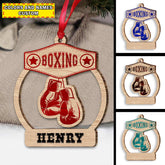 Maxcorners Custom Ornament, Boxing Ornament, Christmas Decor 2D Flat LM2211