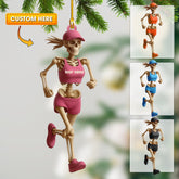 Maxcorners Running Women, Home Decor, Christmas Ornament, Personalized Ornament 2D Flat LM2111