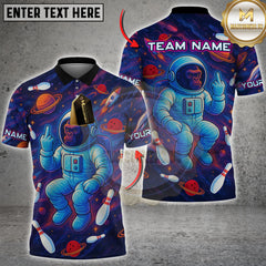 Maxcorners Bowling Space Ape Bigfoot Multicolor Customized Name, Team Name 3D Shirt 1