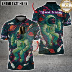 Maxcorners Bowling Space Ape Bigfoot Multicolor Customized Name, Team Name 3D Shirt 1