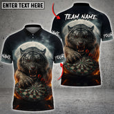 Maxcorners Tiger Darts Attack Multicolor Customized Name, Team Name 3D Shirts