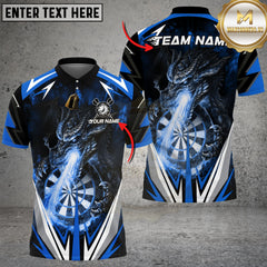 Maxcorners Darts Firebreath Dragon Multicolor Customized Name, Team Name 3D Shirts