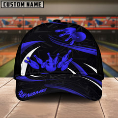 Maxcorners Bowling Bling Bling Shiny Multicolor Personalized Name 3D Cap