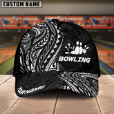 Maxcorners Bowling Maori Multicolor Personalized Name 3D Cap