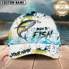 Maxcorners Sport Fishing Dynamic Tuna Jump Personalized Name 3D Cap