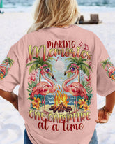Maxcorners Making Memories One Campfire At A Time Flamingo All Over Print LM2101