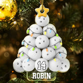 Maxcorners Bowling Christmas Tree - Personalized Custom Shaped Acrylic Ornament