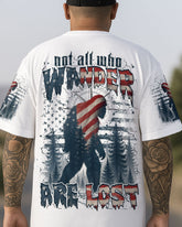 Maxcorners Not All Who Wander Are Lost Bigfoot All Over Print LM1601