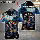 Maxcorners Darts Gorilla Jungle Fury Multicolor Options Personalized Name, Team Name 3D Shirt (4 Colors)