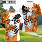 Max Corner Customized Name Golf Ball Flame Monster Multicolor Sport Jersey Pattern Custom 3D Polo Shirt