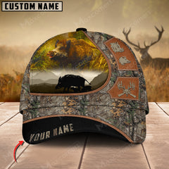 Maxcorners Boar Leather Pattern Art Hunting Personalized Cap 3D Multicolored