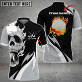 Max Corner Customized Name Limited Skull Golf Lover Ball Skin Multicolor Sport Jersey Pattern Custom 3D Polo Shirt